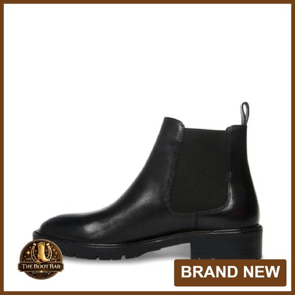 Low Chelsea Ankle Boots 1.25 Inch Heel Suede Leather - Picture 7 of 8